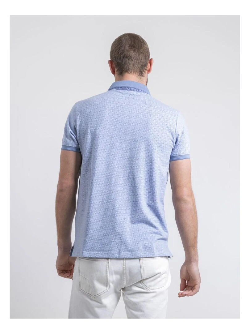 Polo manches courtes pur coton POULOUKA Bleu marine