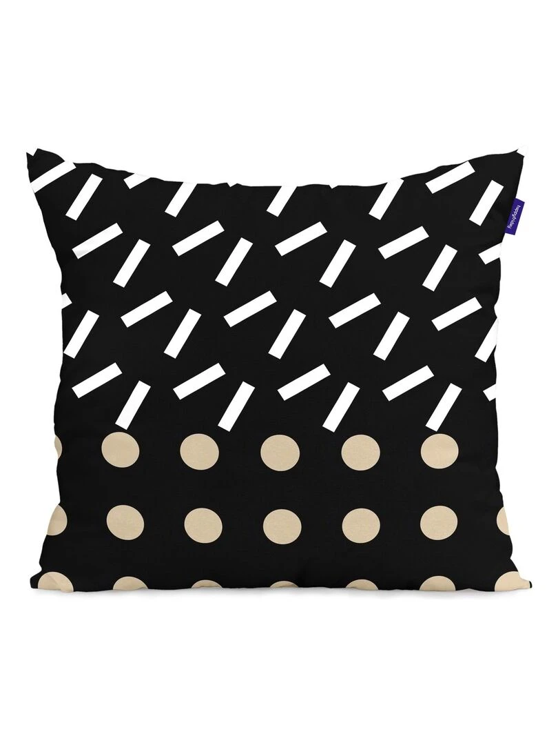 Housse de coussin Blush sand "Happyfriday"   Blanc