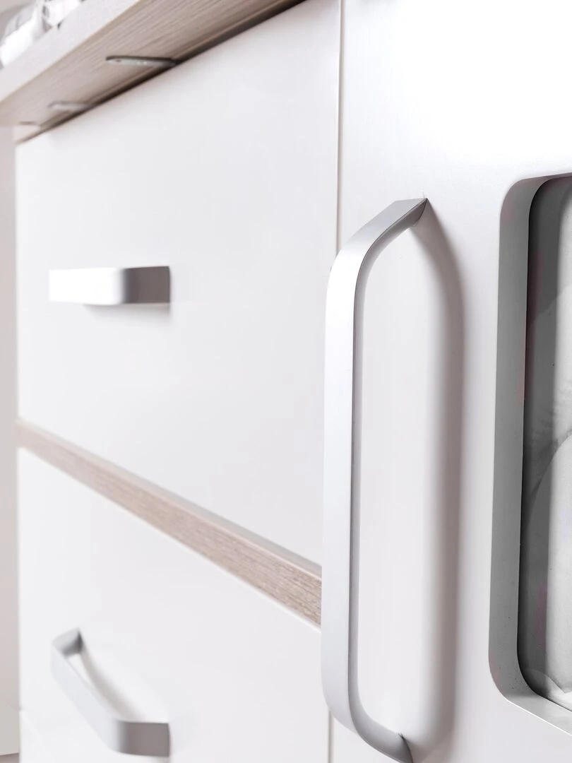 ROBA Commode à Langer "Moritz" avec 2 Cadres Photo Hauteur à Langer 94 cm Blanc