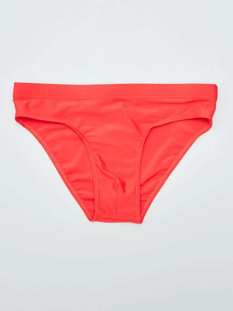 Slip de bain piscine rouge