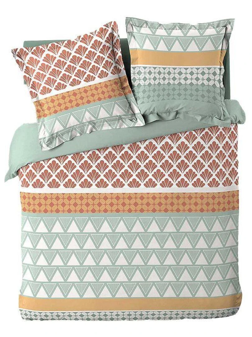 Housse de couette + 2 taies d'oreiller Apoline   Rose