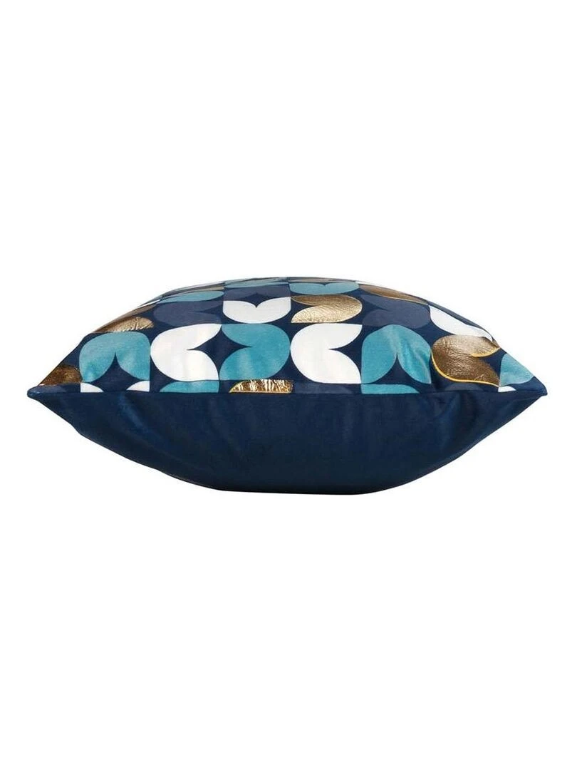 Housse de coussin 30x50 velours or Vivaldi Bleu