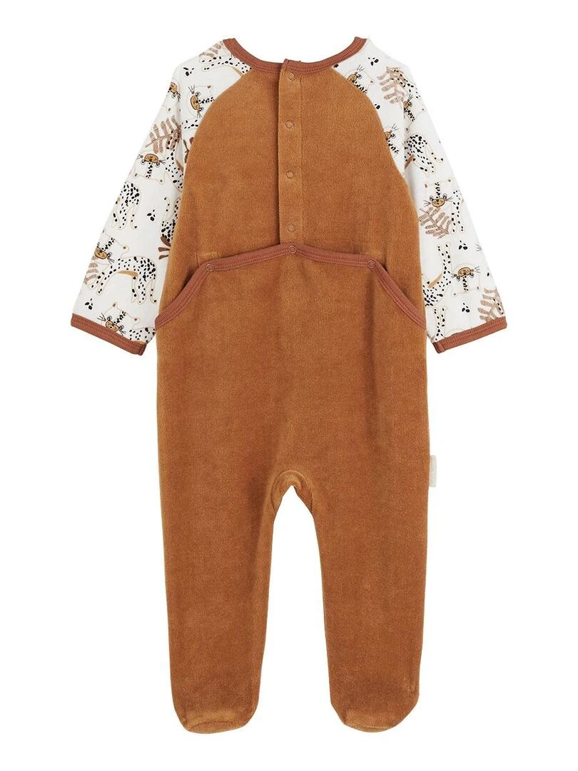 Pyjama bébé en velours Benghali Camel