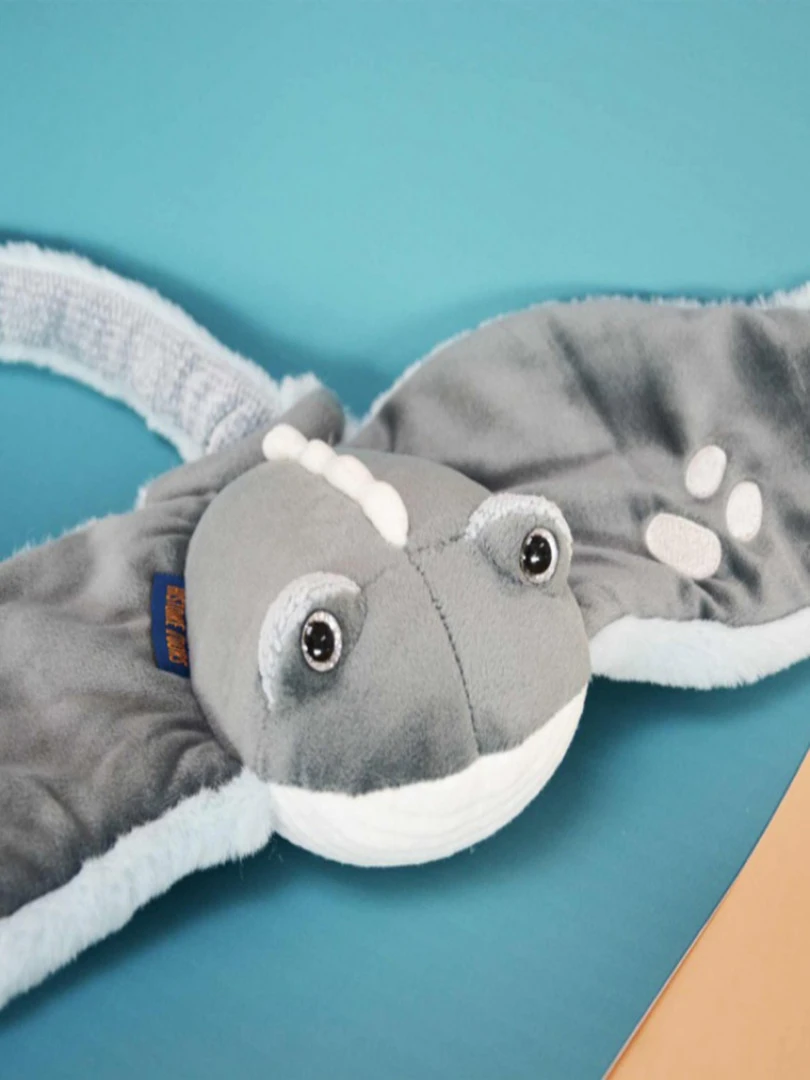 Peluche Raie Manta Trésors Marins (50 Cm)   Gris