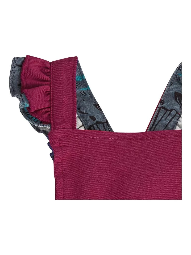 Ensemble salopette bébé et t shirt Samba   Rouge