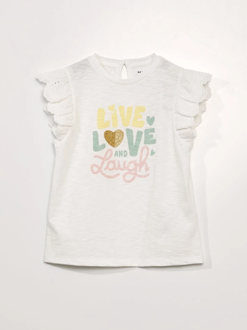 T shirt en jersey BLANC