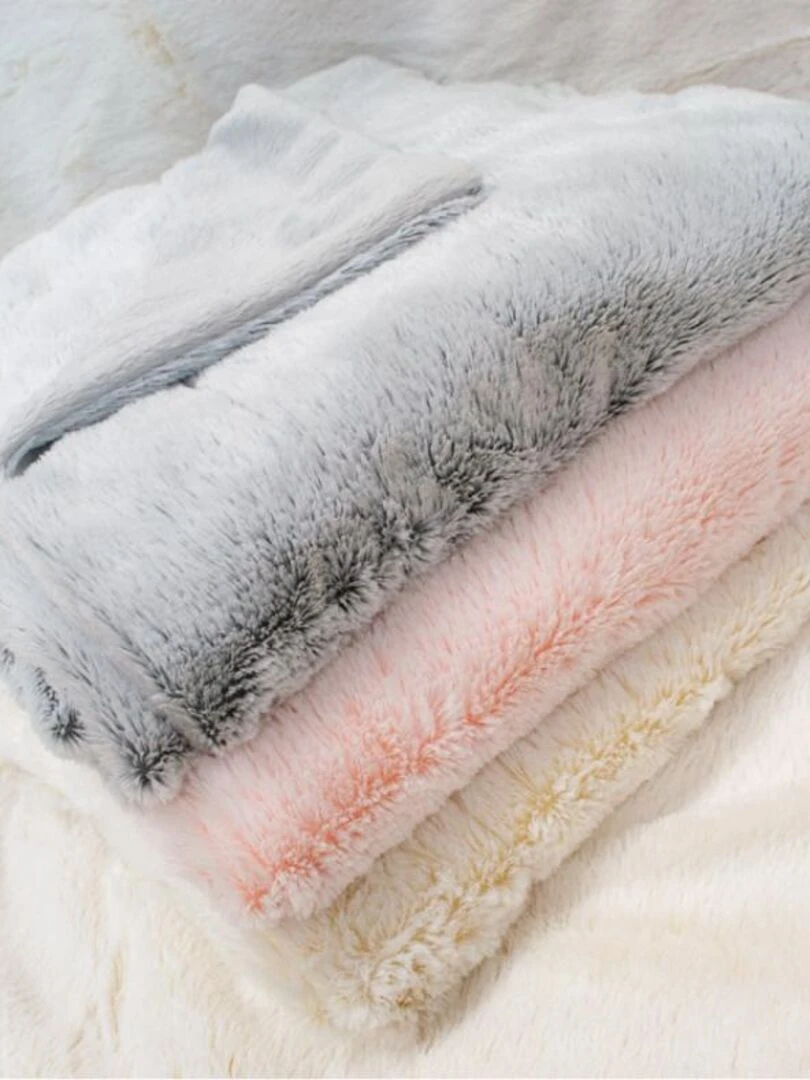 Couverture Microdoux Snow lait fraise (75 x 100 cm) Rose