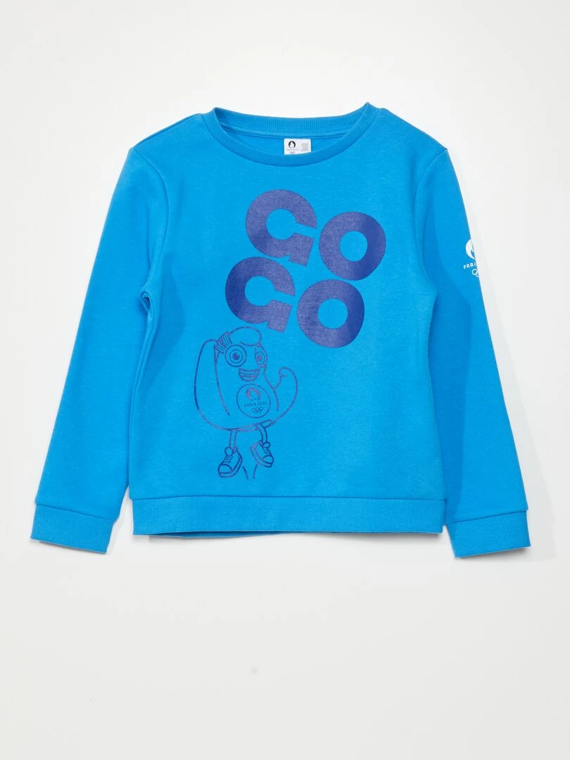 Sweat en molleton Paris 2024 Bleu ciel