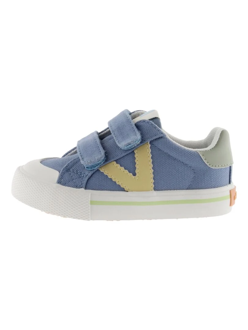 Basket à Scratch Enfant Victoria Bleu