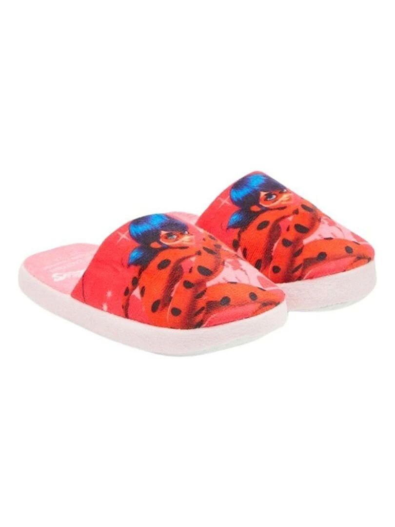 Miraculous Chaussons fille imprimé Ladybug Rose fushia