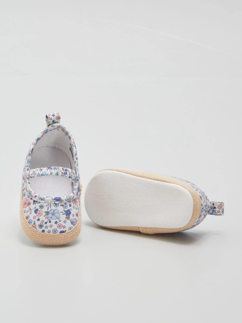 Sandales style espadrilles   Blanc