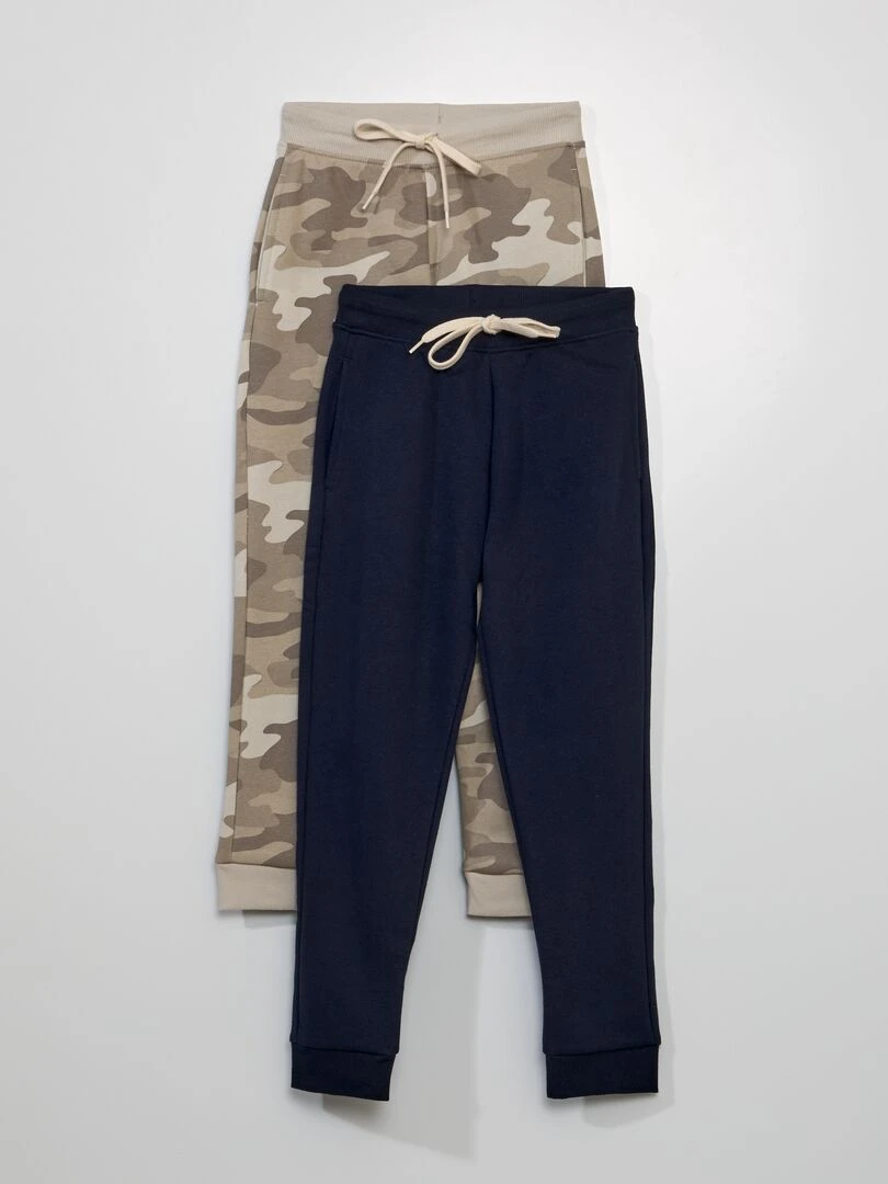 Lot de 2 joggings en molleton Beige