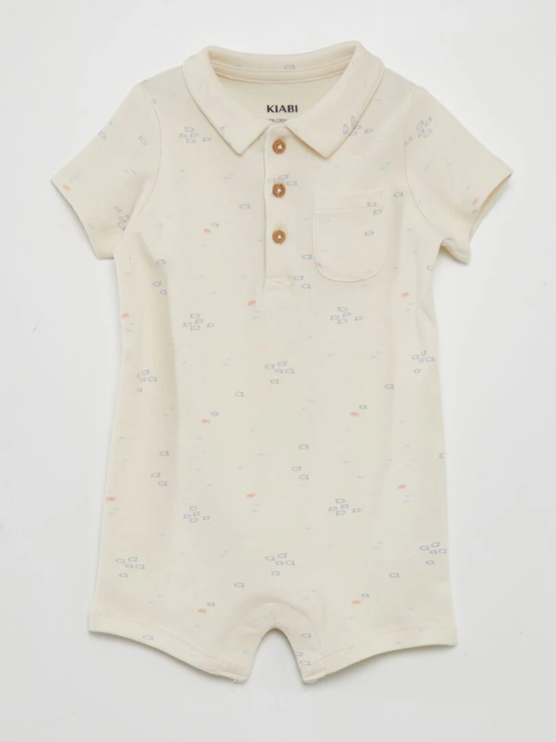 Pyjama dors bien court Blanc
