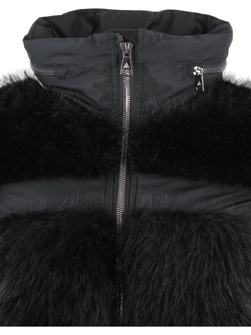 Doudoune fourrure AFOURIR   PEAK MOUNTAIN   Noir Noir