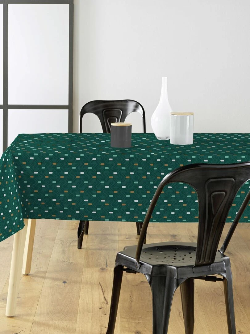 Nappe Toile cirée au mètre abstrait Bleu