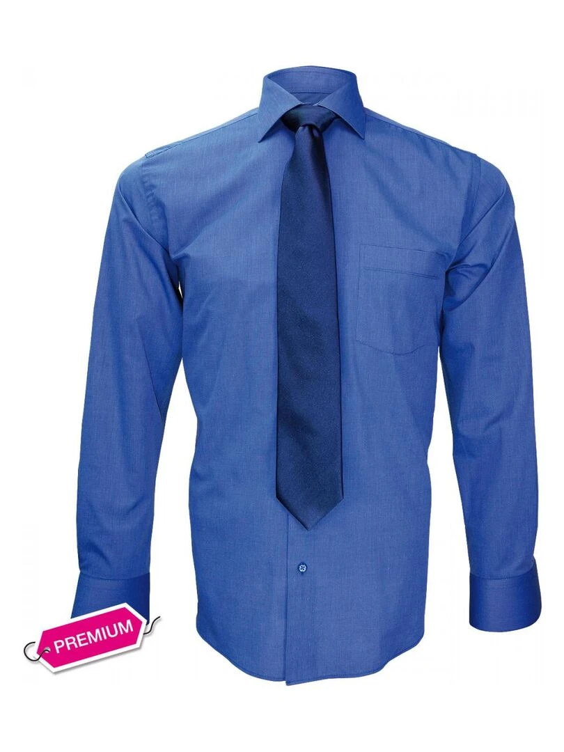 Chemise premium CLASSIQUE  FIL A FIL   Bleu