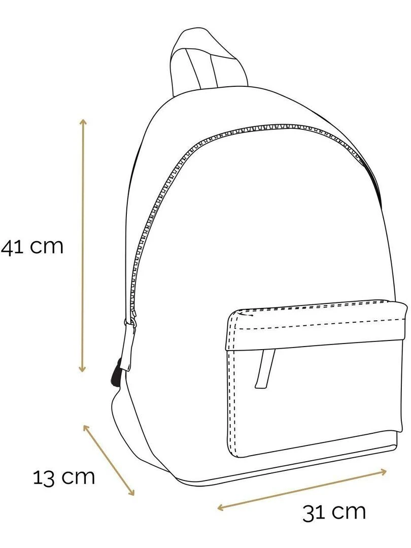 BAGTROTTER Sac à dos 1 compartiment Harry Potter Noir Château   Noir