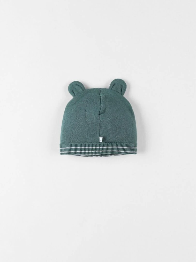 Bonnet Nouky en tricot Noukie's Vert