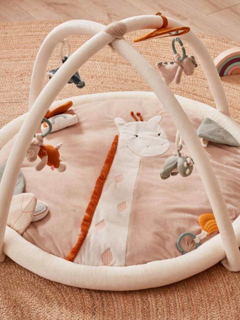 Tapis D'éveil Avec Arches Tiga La Girafe Tso   Beige