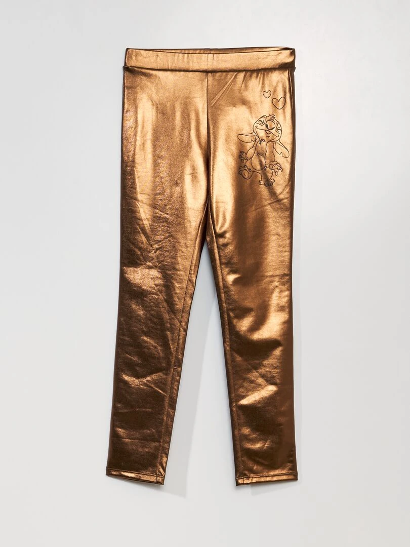 Legging aspect cuivré Marron