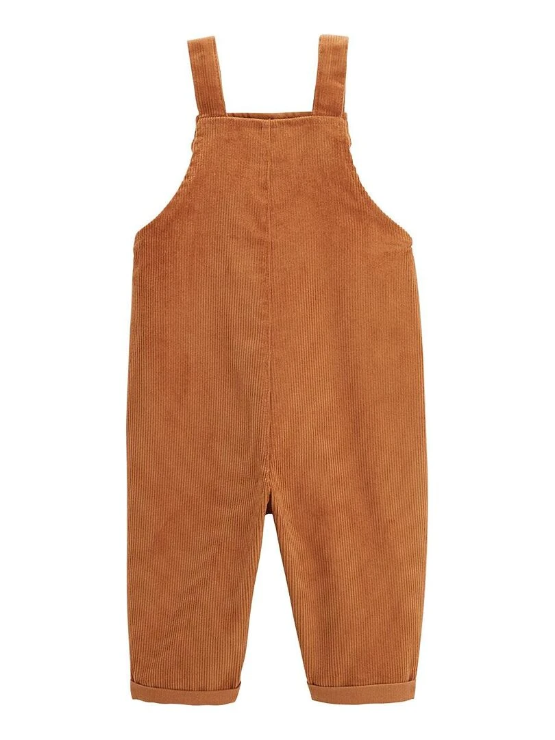Salopette bébé en velours côtelé Malo   Marron