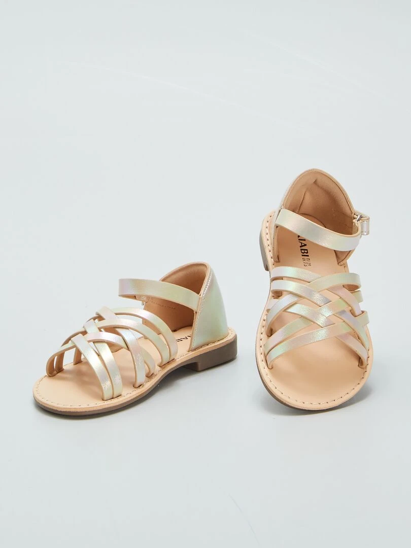 Sandales irisées   Jaune