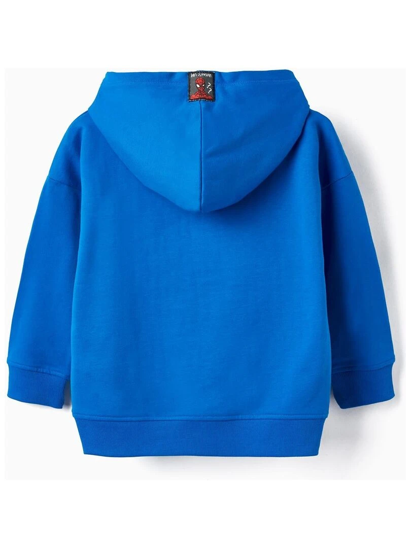 Sweat en Coton avec Capuche pour Garçon 'Spider Man' MARVEL SPIDERMAN Bleu