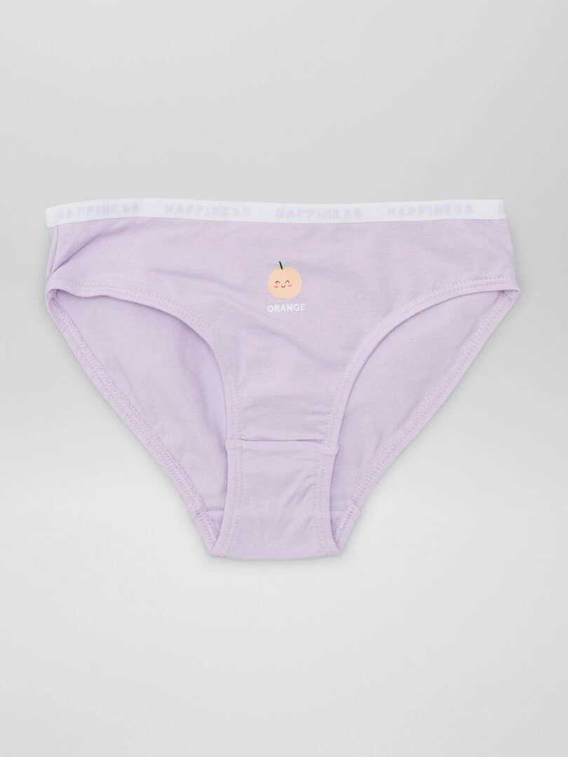 Lot de 4 culottes imprimées   Orange