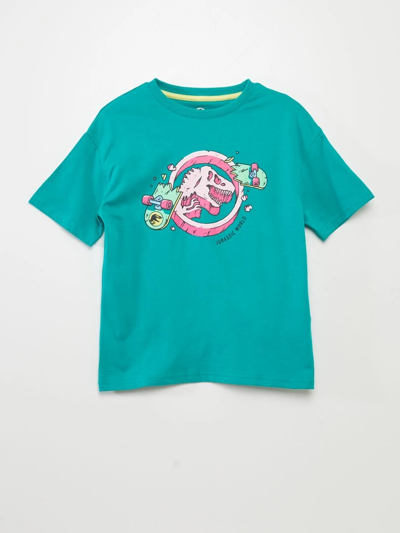 T shirt 'Jurassic Park' Vert
