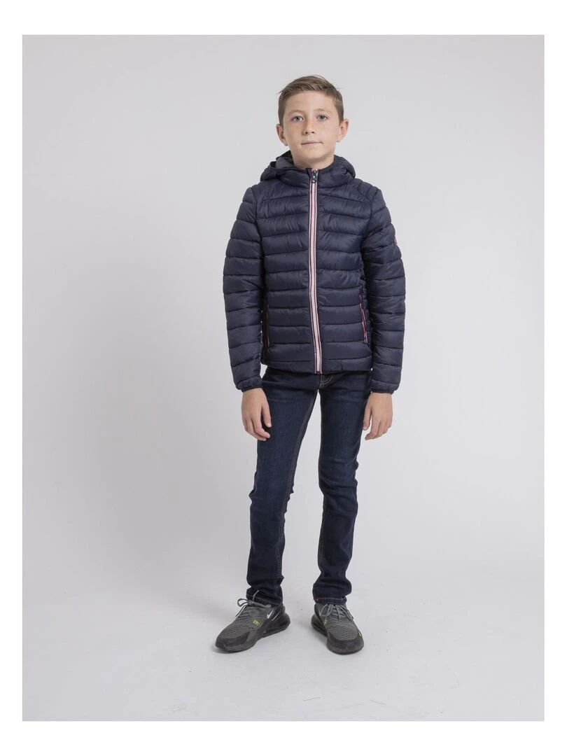 Doudoune légère capuche ZILLING J   Bleu marine