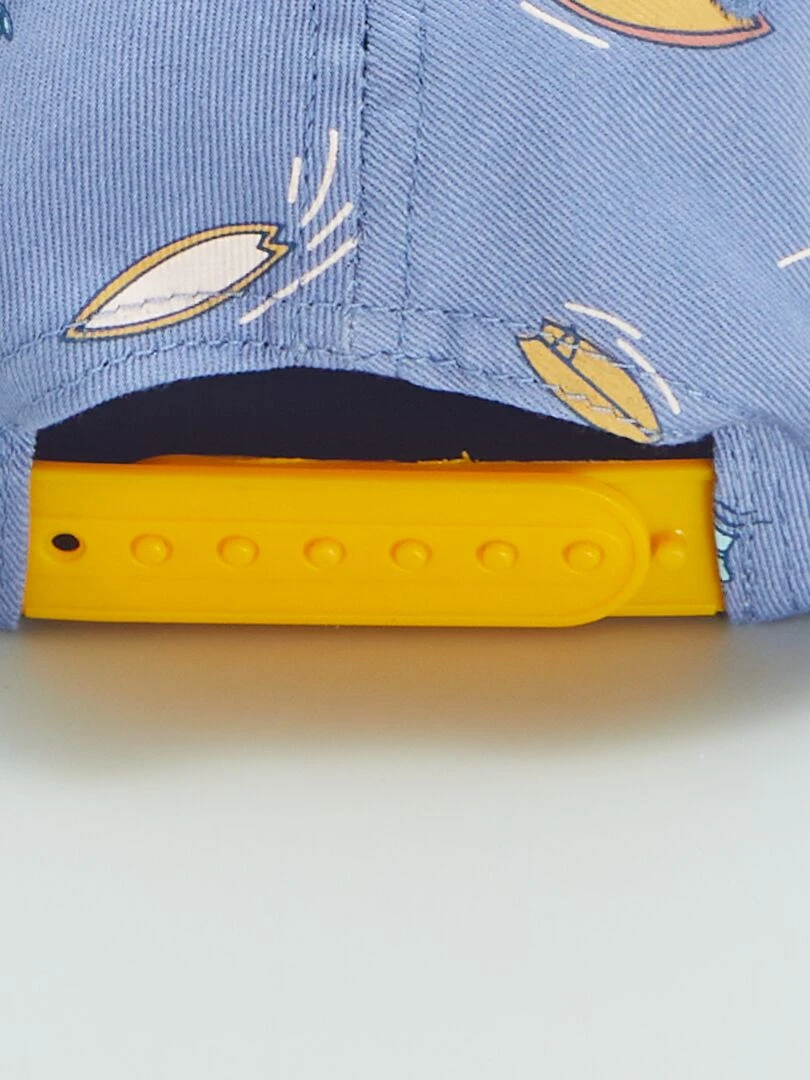 Casquette trucker broderie 'island'   Bleu/jaune