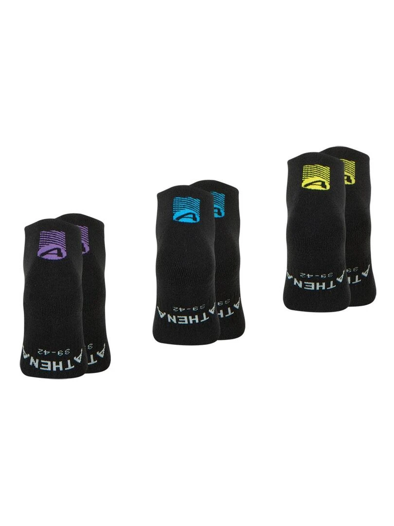 Lot de 3 paires de socquettes homme Training Dry   Noir