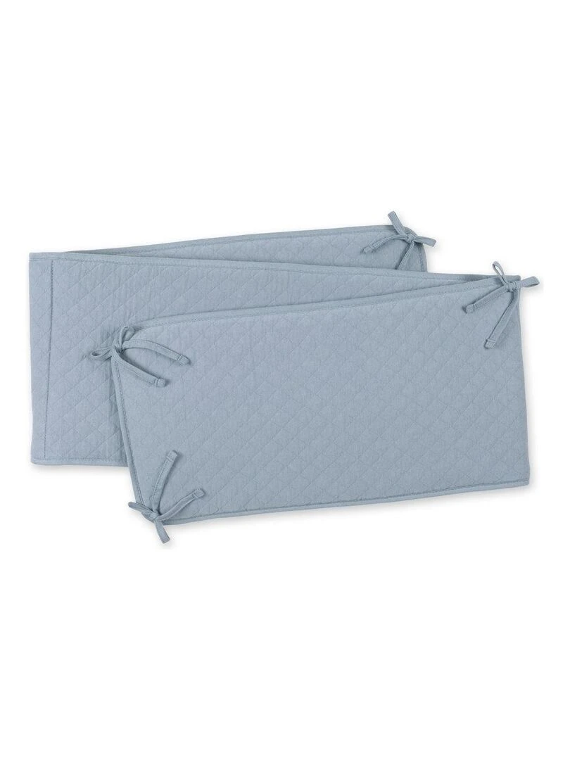 Bemini Tour de lit et parc Pady quilted jersey Bleu gris