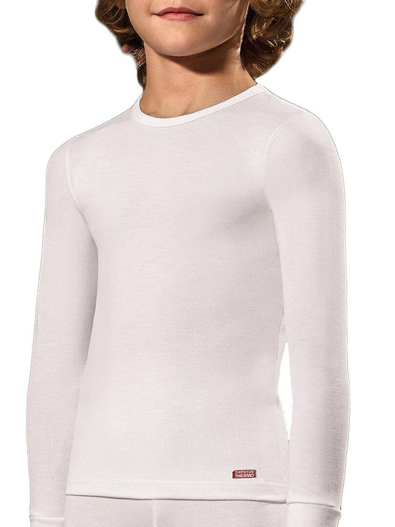 Tricot de peau manches longues Thermo Blanc