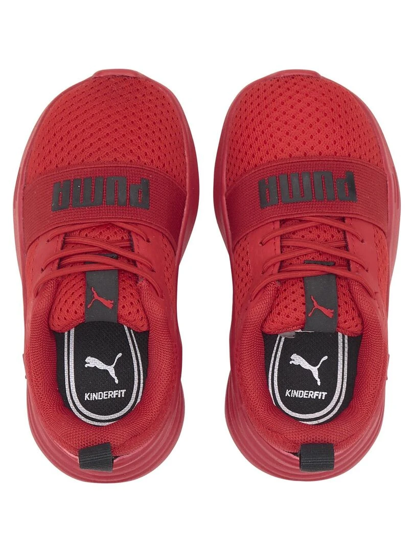 Basket à Lacets Enfant Puma Wired Run Ac   Rouge