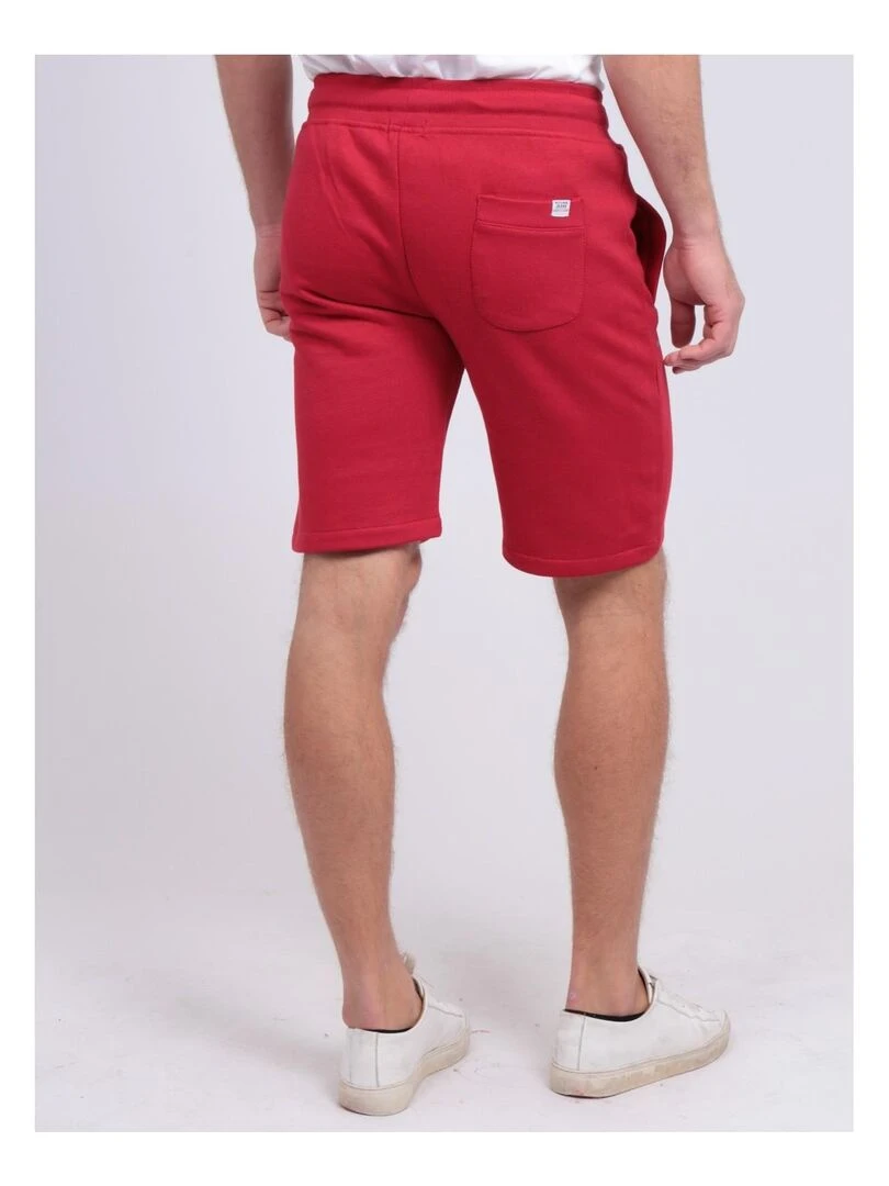 Bermuda molleton BIDMIN Rouge