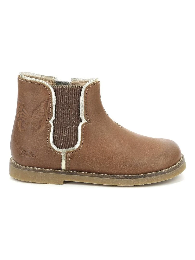 Boots Cuir Sarmille Marron