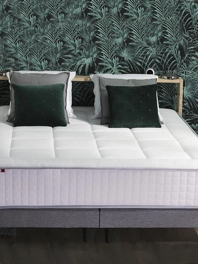 Matelas Ressorts 7 zones PALACIO H30 Fabriqué en France   Blanc