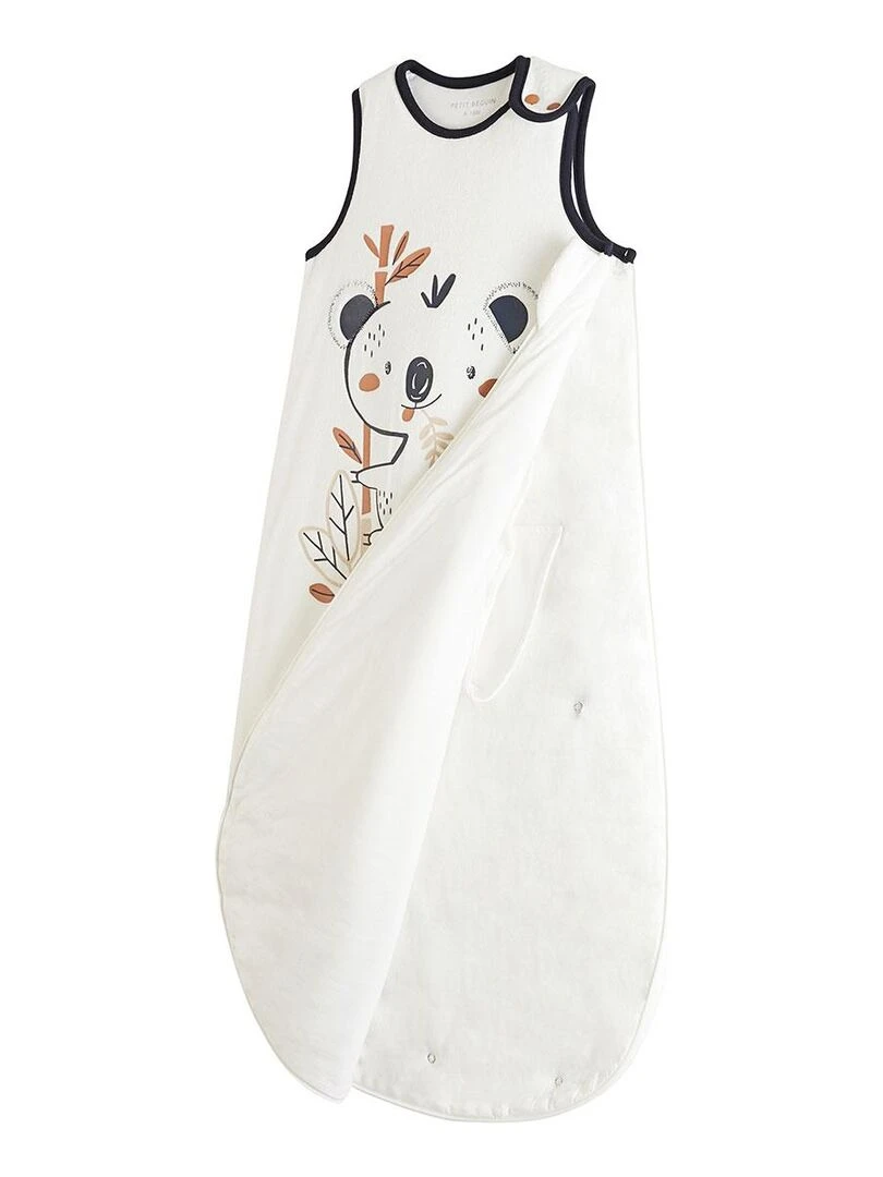 Gigoteuse d'hiver en velours Hola Koco   Ecru