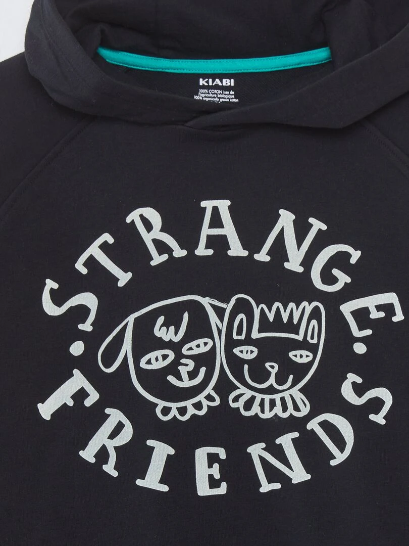 Sweat à capuche X Little Bad Wolf   Noir