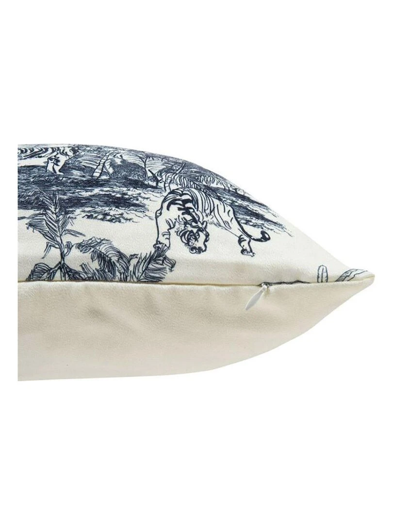 Housse de coussin 40x40 cm Toundra blanc noir   Blanc