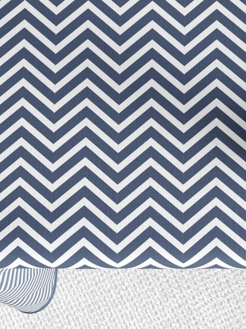 Nappe Polyester à motifs Bbq Zone   Bleu