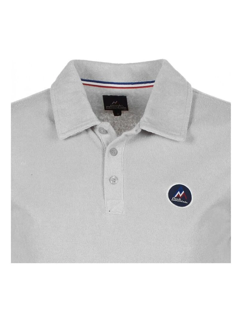 Polo éponge manches courtes homme CONGEAK   PEAK MOUNTAIN   Gris