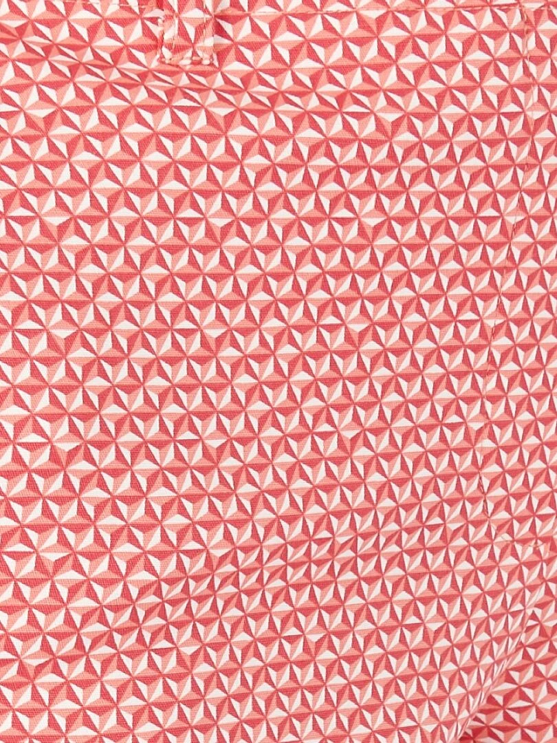 Pantalon 7/8ème satin de coton   Damart   Rose