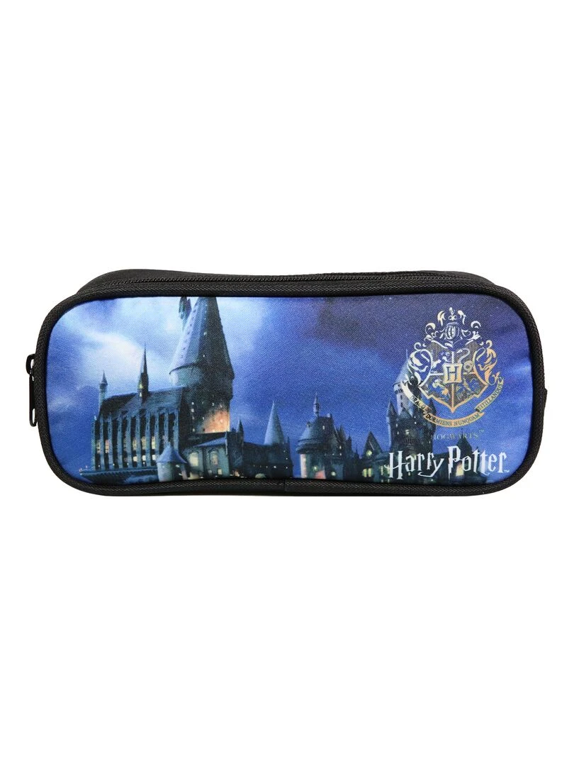 BAGTROTTER Trousse scolaire 2 compartiments Harry Potter Noire Noir