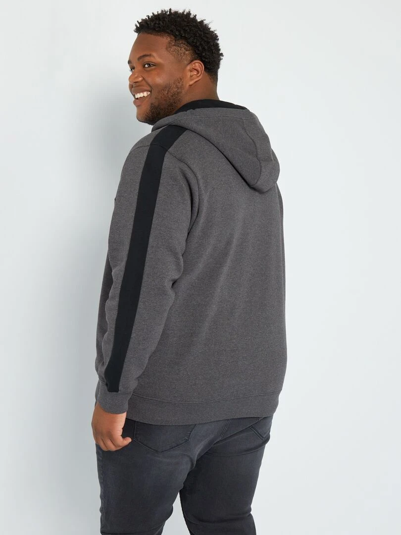 Sweat en molleton à capuche   Gris