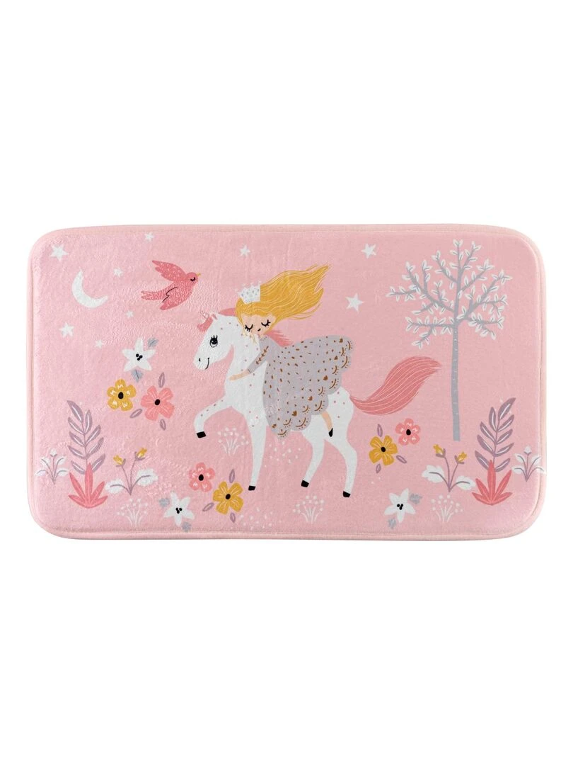 Tapis velours Fee des bois Rose