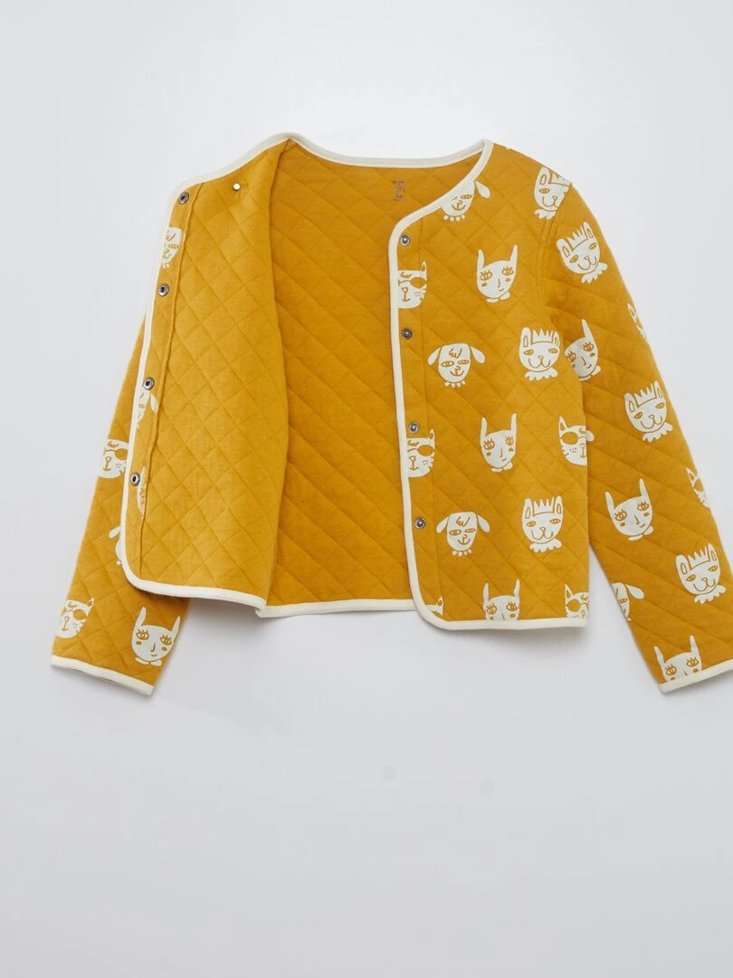 Veste en molleton matelassé X Little Bad Wolf   Jaune