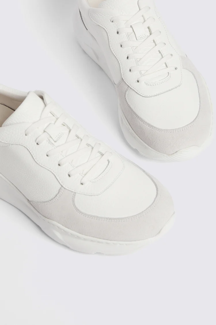 Belfast White Chunky Trainers   Buy Online at Moss
