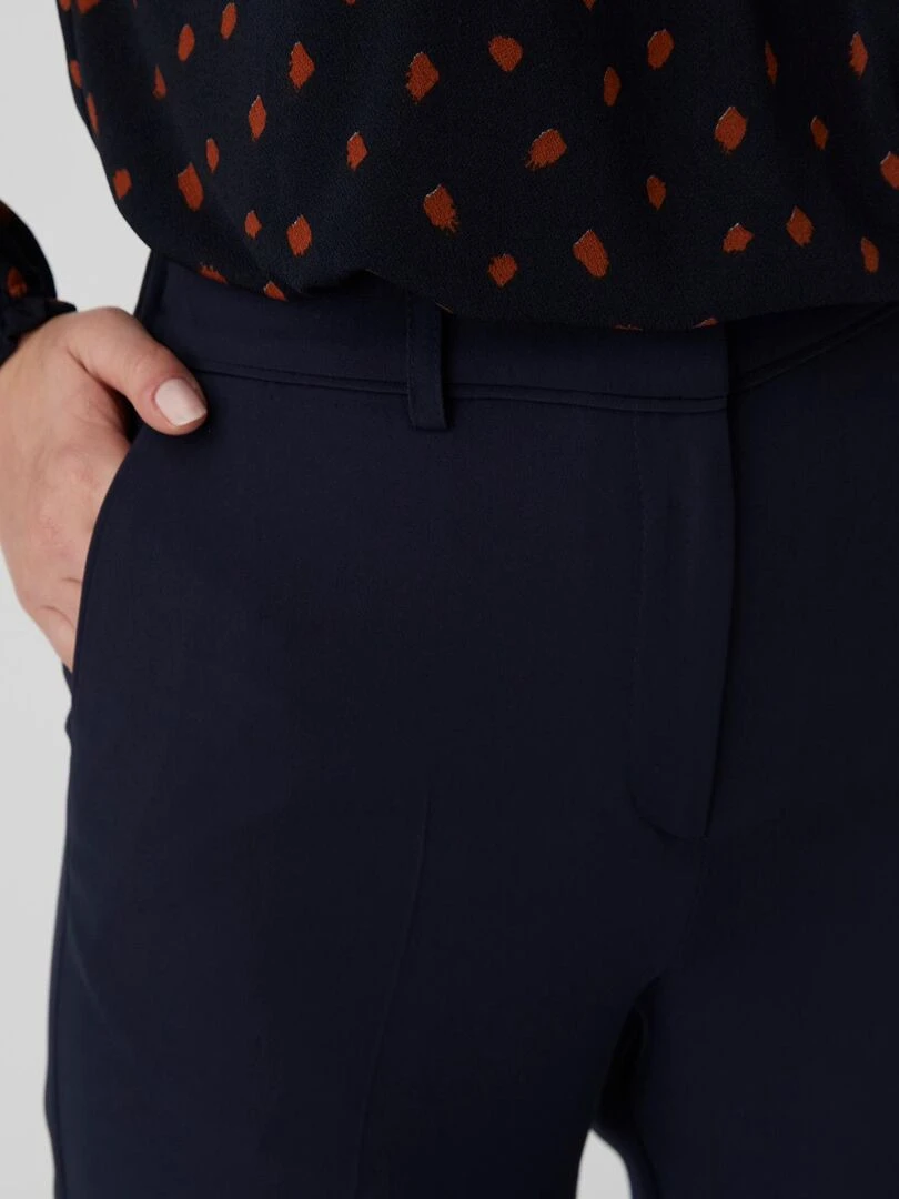 Pantalon chic facile à vivre Damart Bleu marine